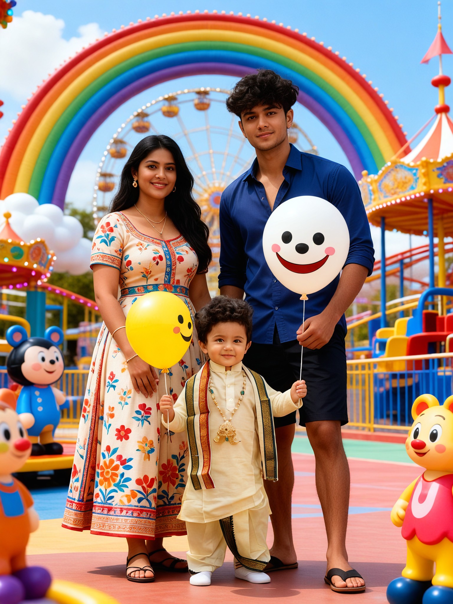 Dreamy Fun Family Photo ·  Style Amusement Park   image