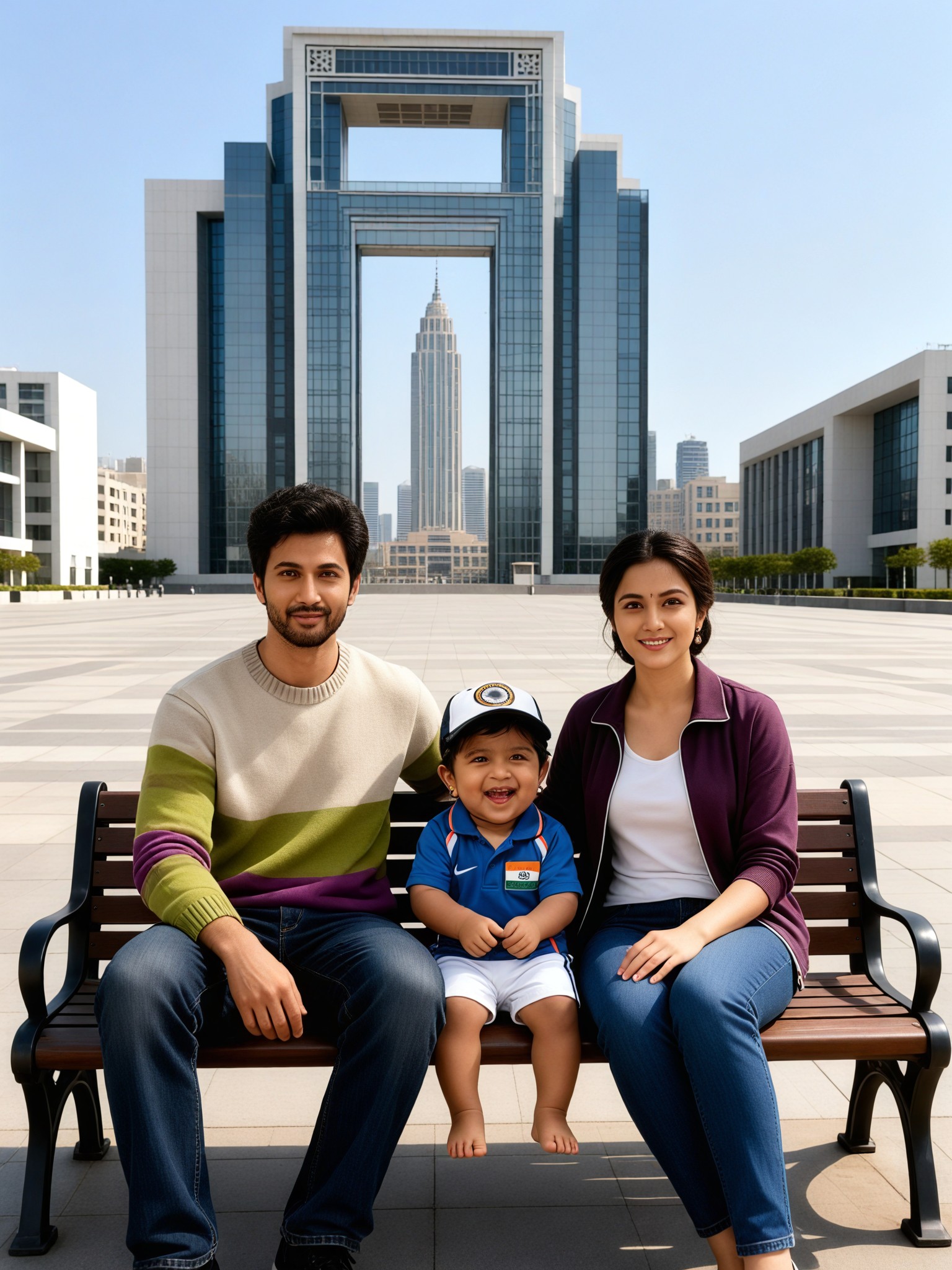 Modern Grand Family Photo · India Gate Landmark  image