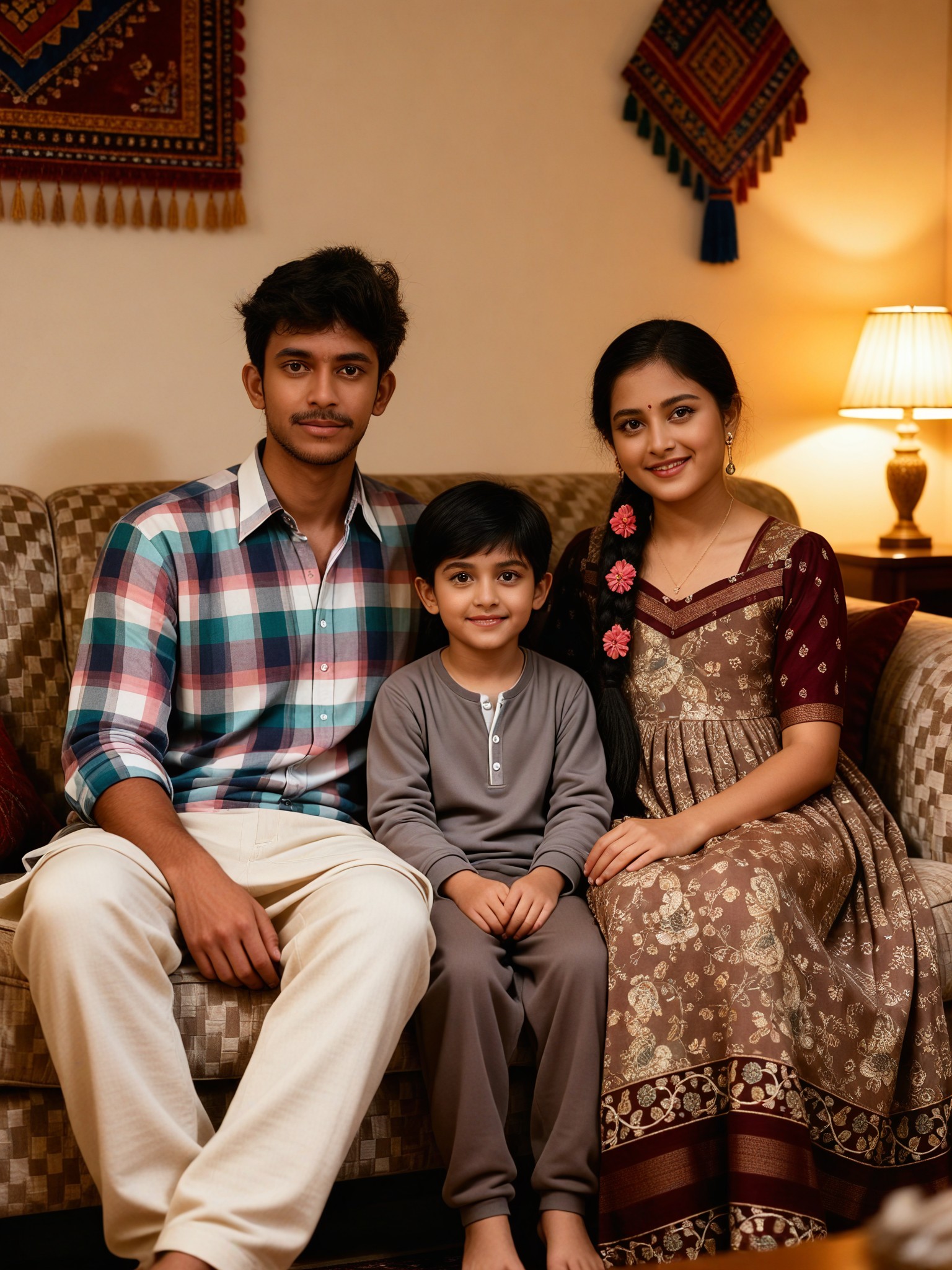 Warm Healing Family Photo ·  Style Living Room  image