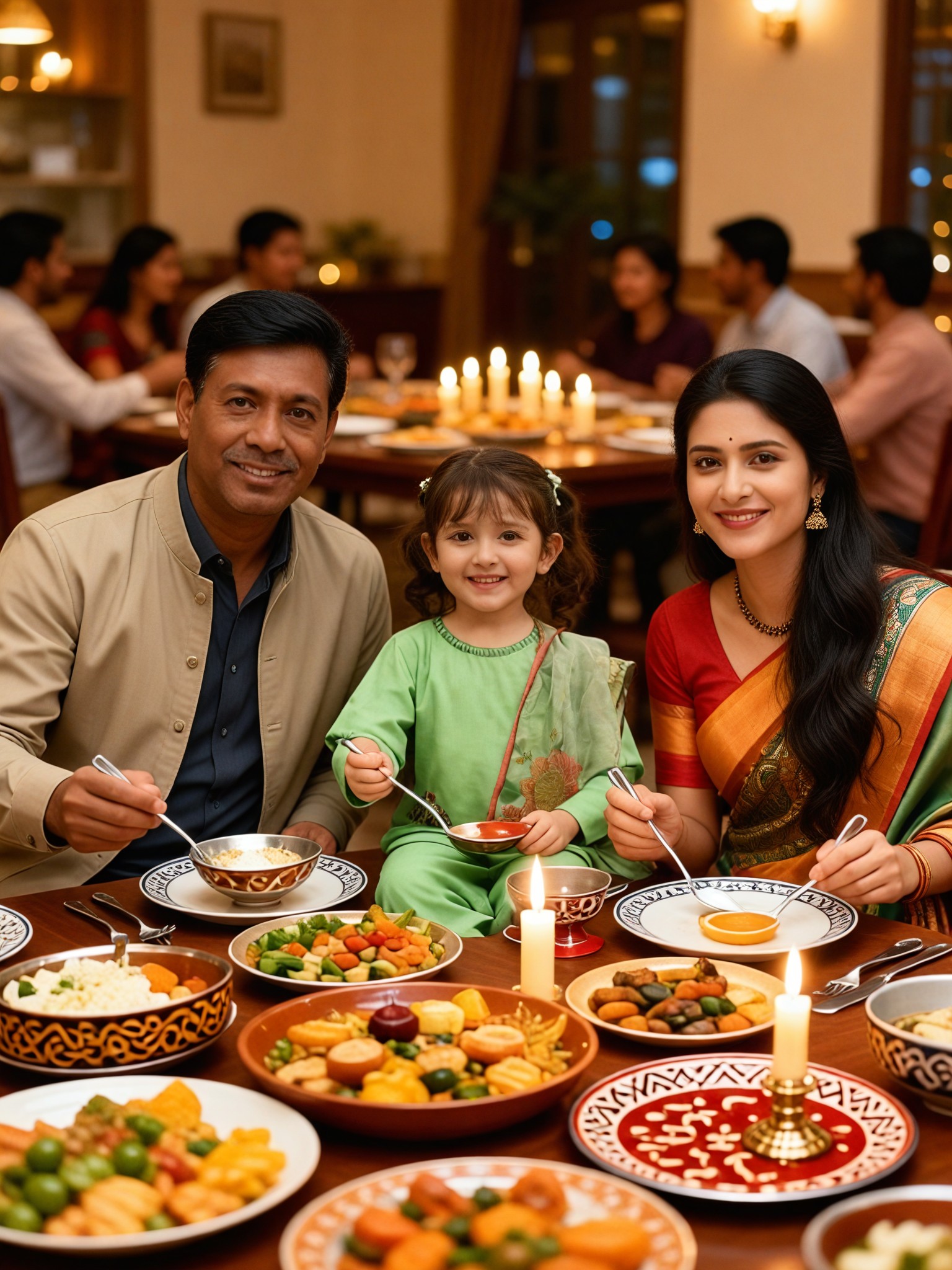 Reunion Happy Family Photo ·  Family Dining Room   image