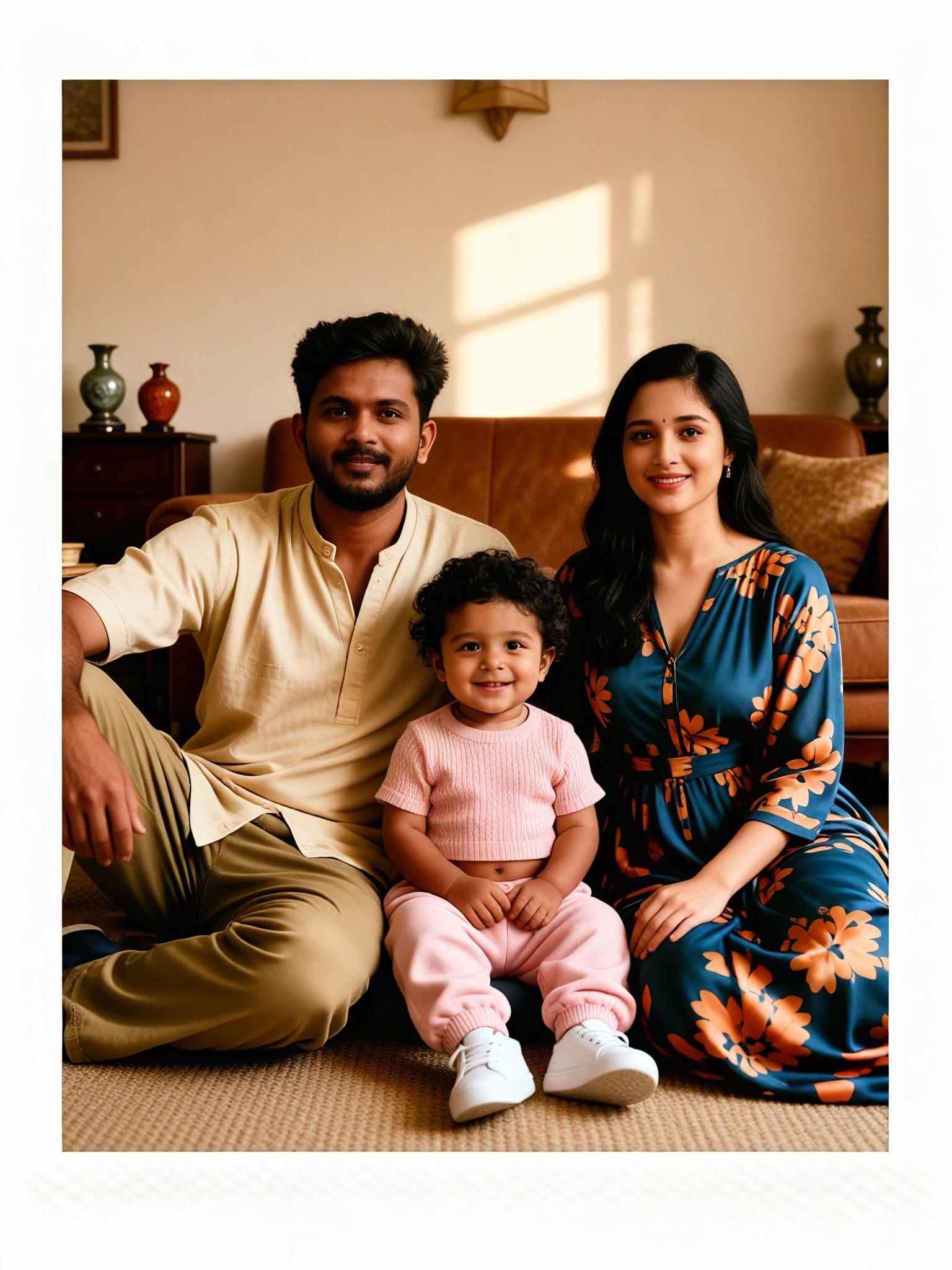 Retro Warm Family Photo ·  Retro Living Room  image