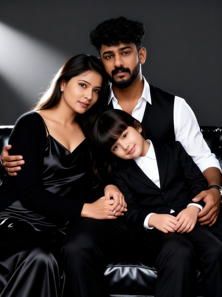 Black & White Elegant Art Photo · Dark Gray Studio image