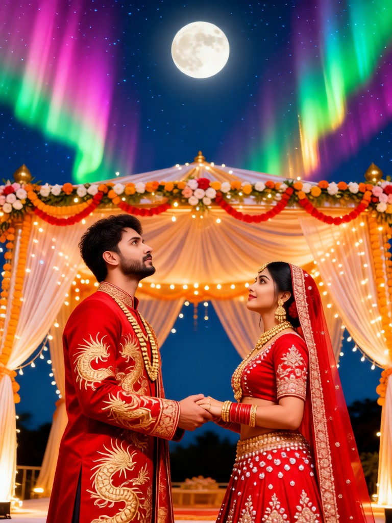 ...Traditional Wedding Stage · Full-Color Aurora image