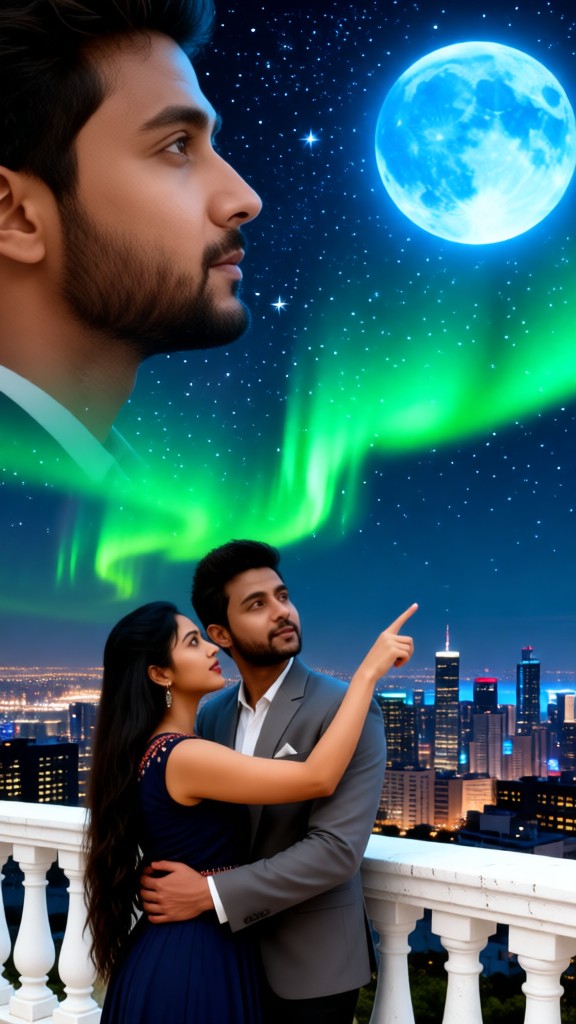 Double-Couple watching the aurora-p image