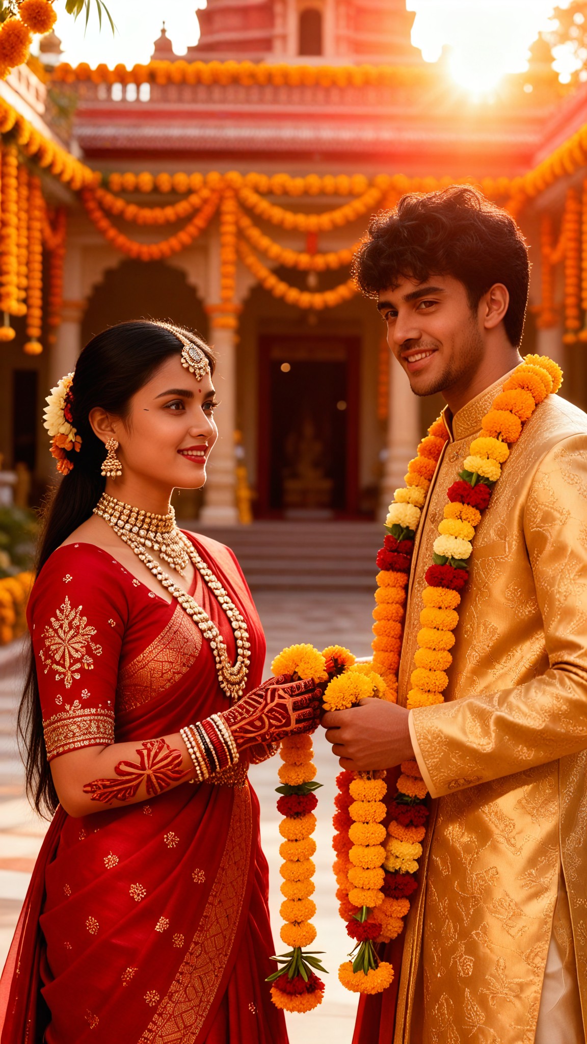 Wedding Exchange Wreath Couple - Couple image