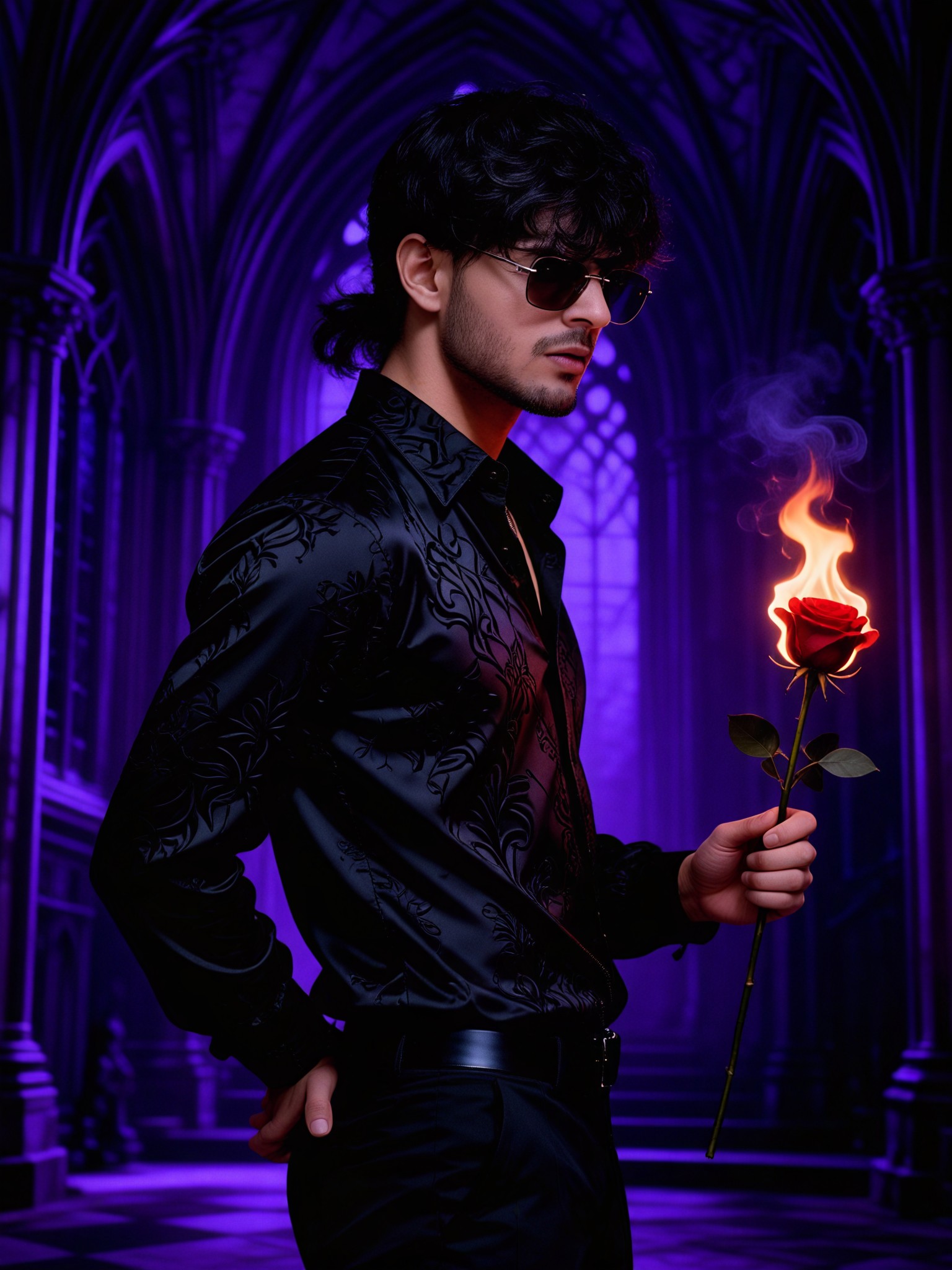 Gothic Dark Rose Style - Male image