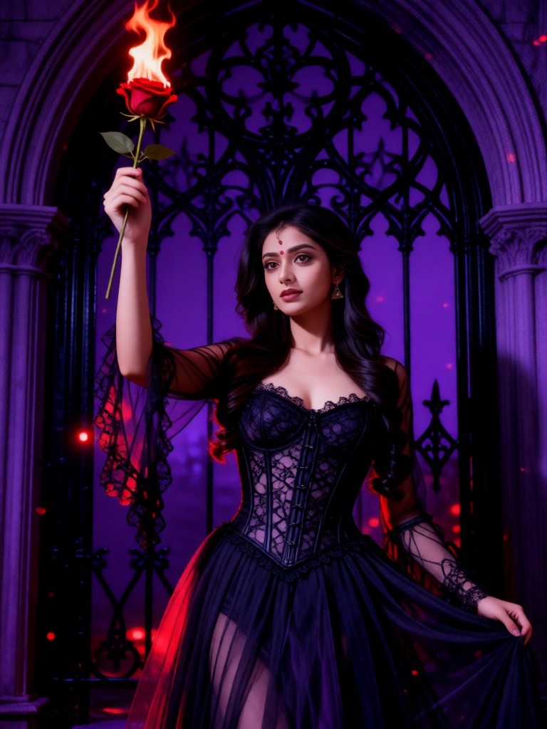 Gothic Dark Rose Style - Female image