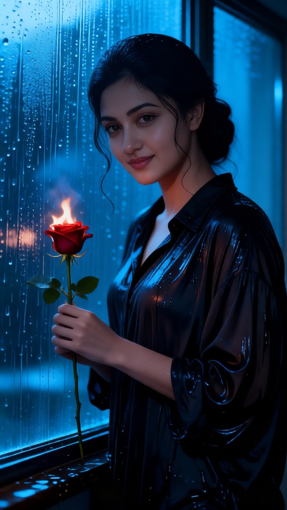 Rainy Night Broken Sad Style - Female image