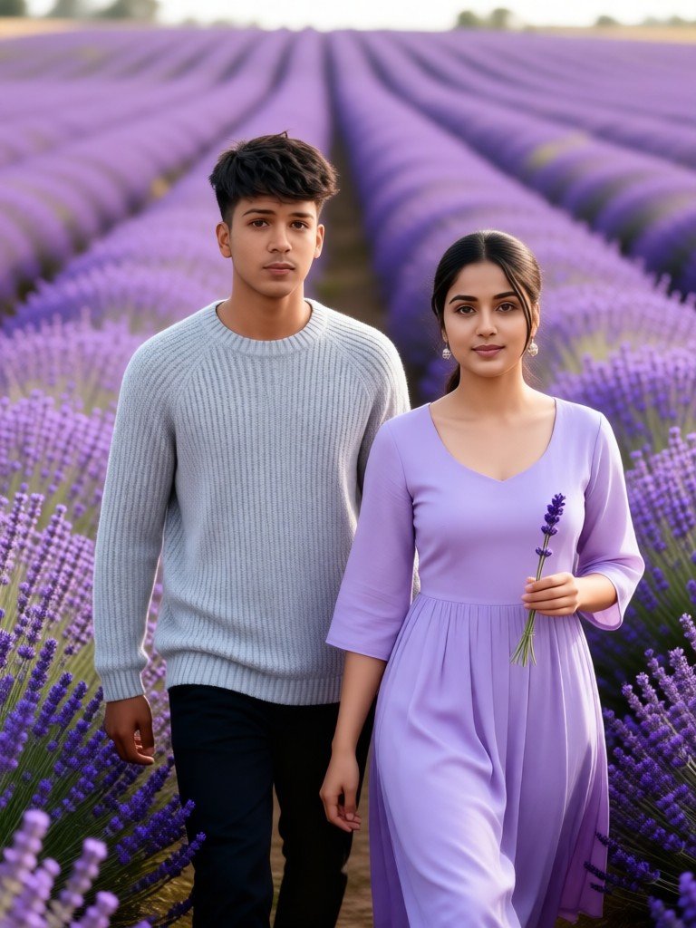 薰衣草田·漫步温暖 image