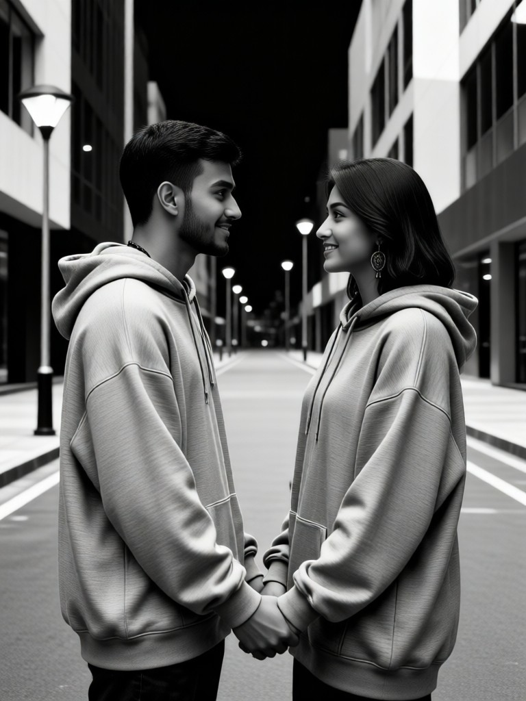 Black and White Minimalist · Street Holding Hands image