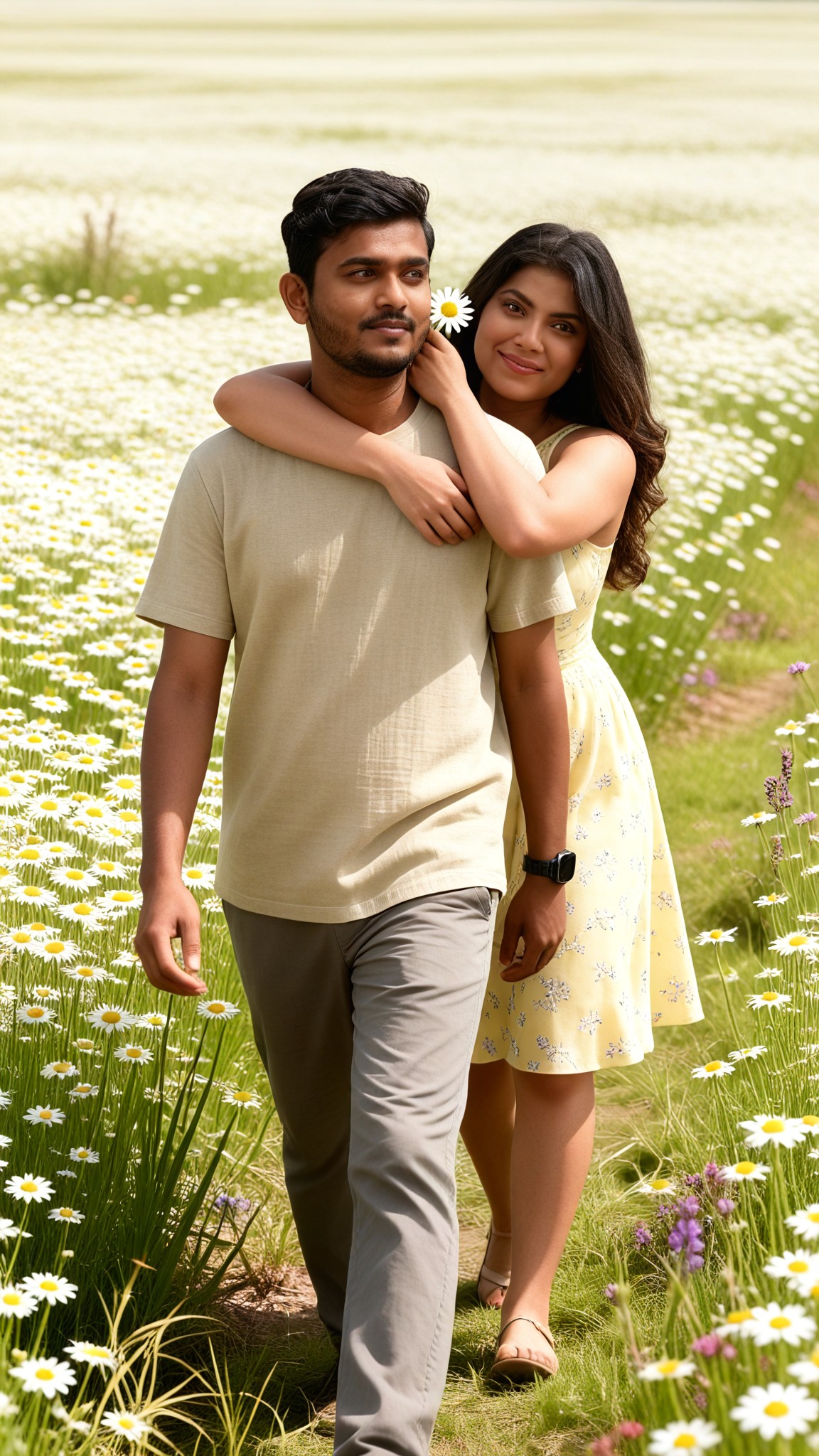 Daisy Field Ear Interaction Piggyback Photo image