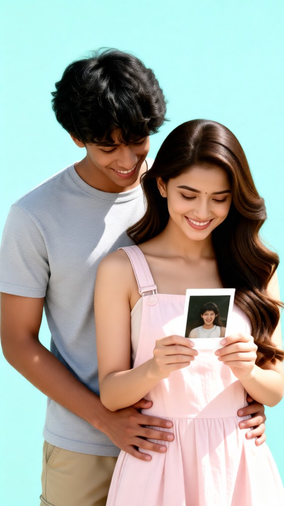 Minimalist style instant camera image