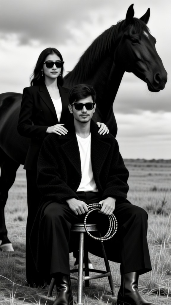 Couple at the racecourse-p1 image