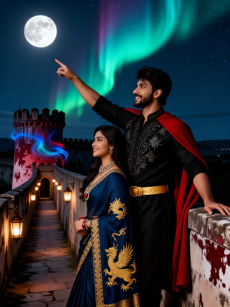 Castle - Couple Moon Viewing image