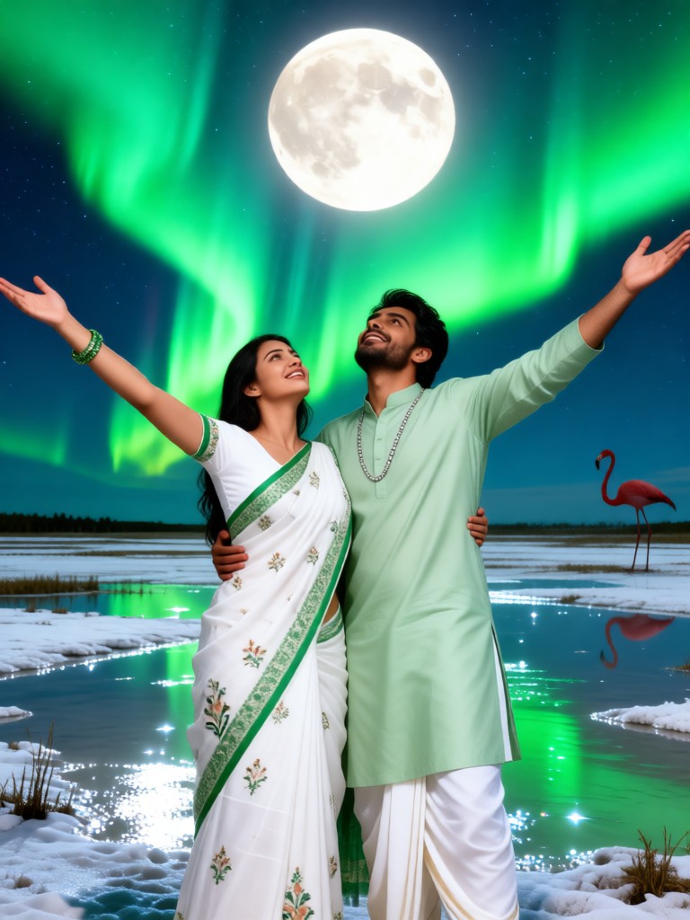 Swamp - Couple Watching the Moon image