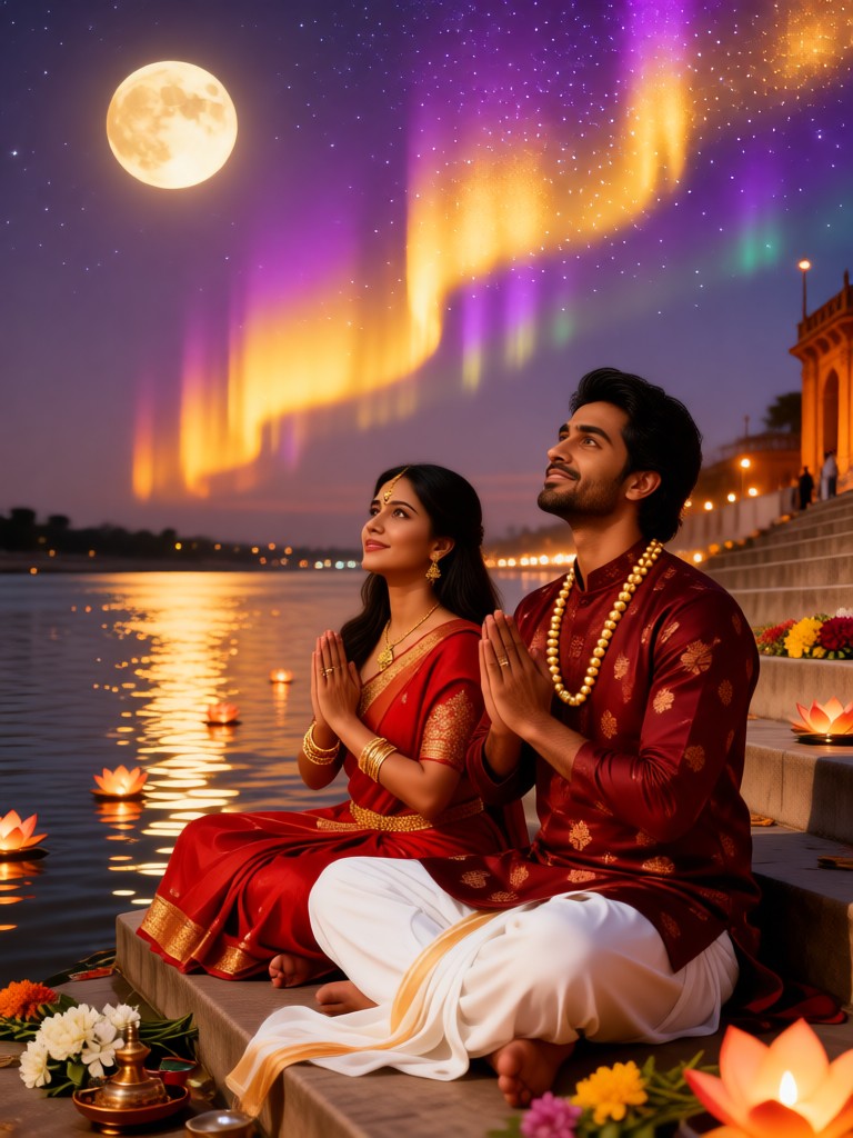 Pier - Couple Moon Viewing image