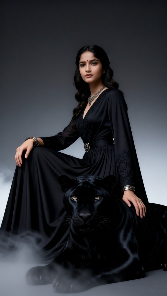 Panther Dark Portrait Style image