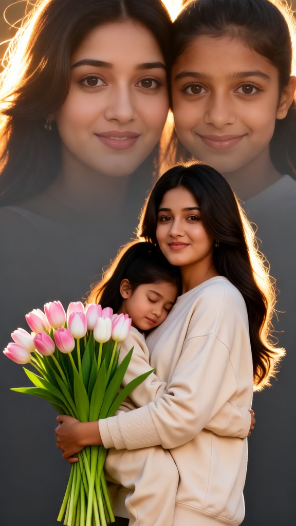 Warmth！！！Mother and Daughter image