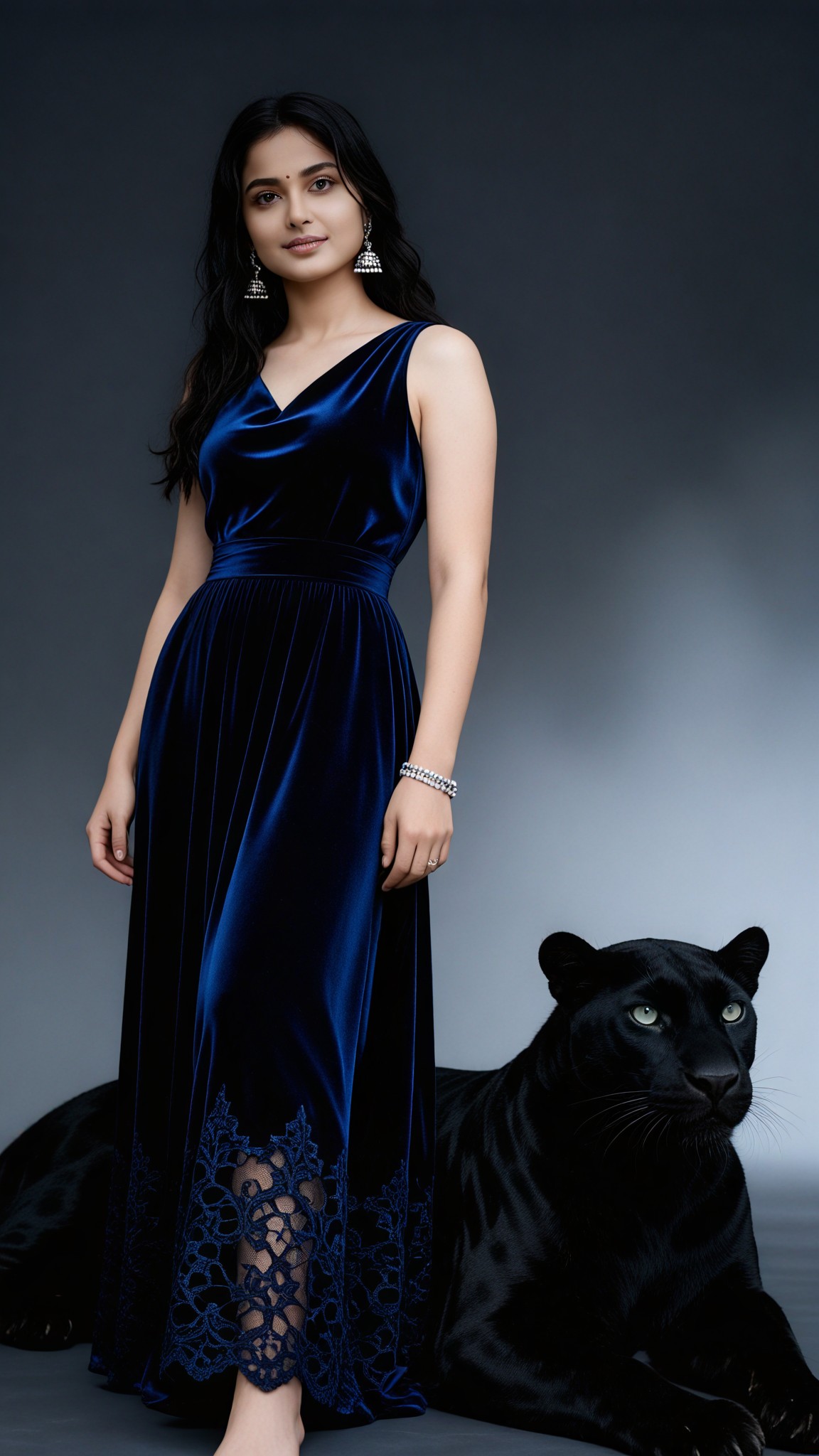 Panther Cold Royalty Symbiotic Fashion Portrait image
