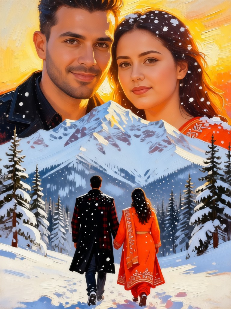 Winter Sun Oil Canvas image