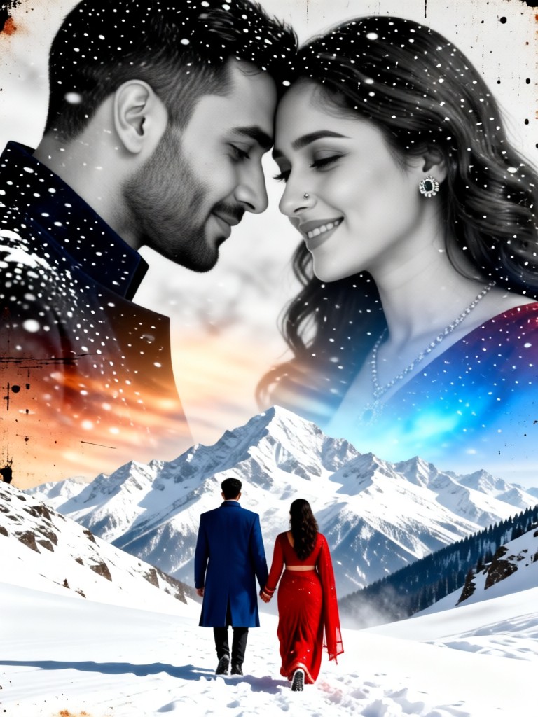 Vintage Film Snowscape image