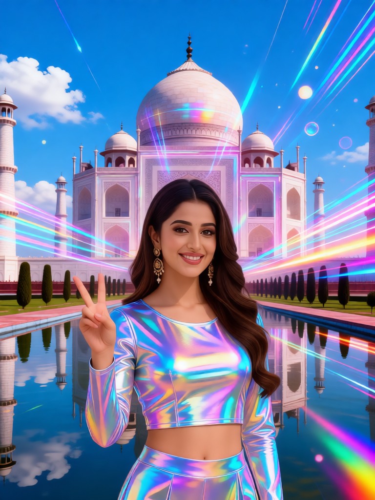 Laser landscape photo image