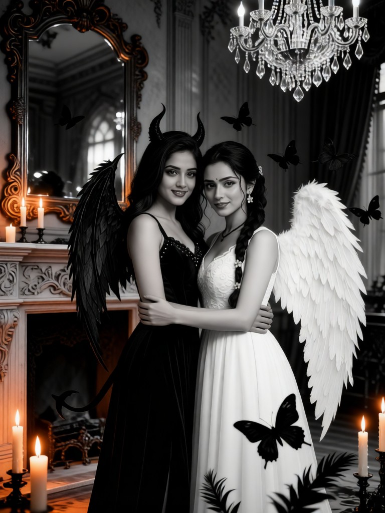 Sisters of angels and demons image