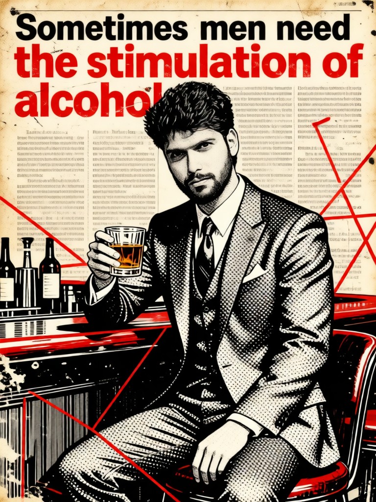 Vintage Newspaper - Just the Bar Men image