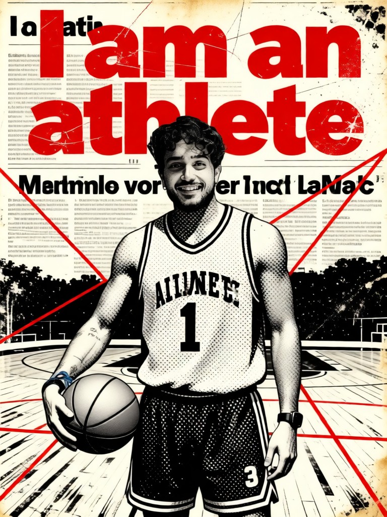 Retro Newspaper - Male Athlete image