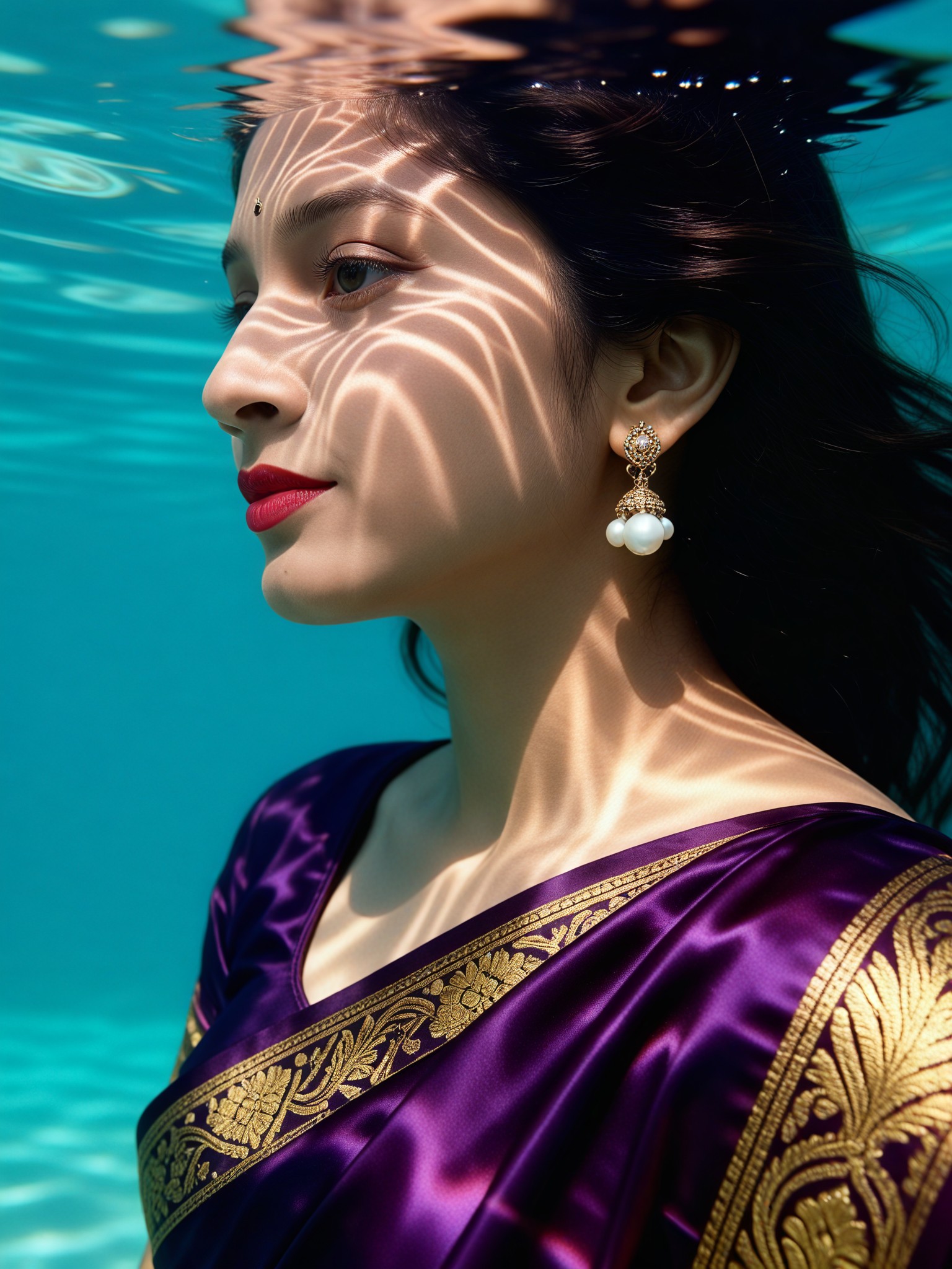 Vintage Banarasi Aqua image