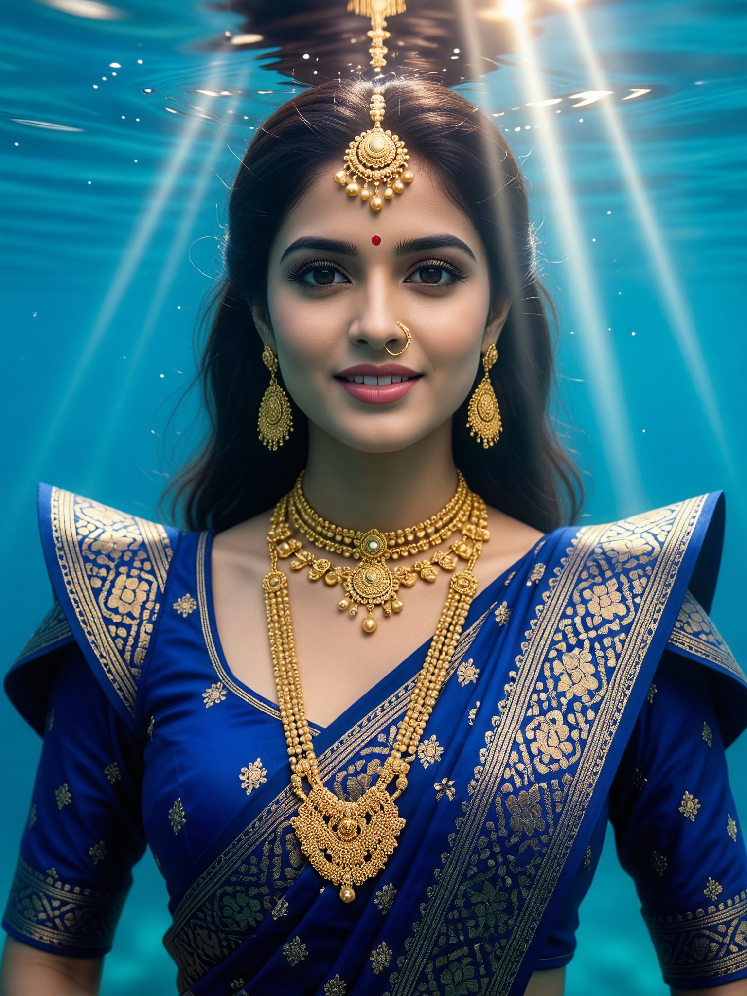 Royal Blue Kanchipuram image