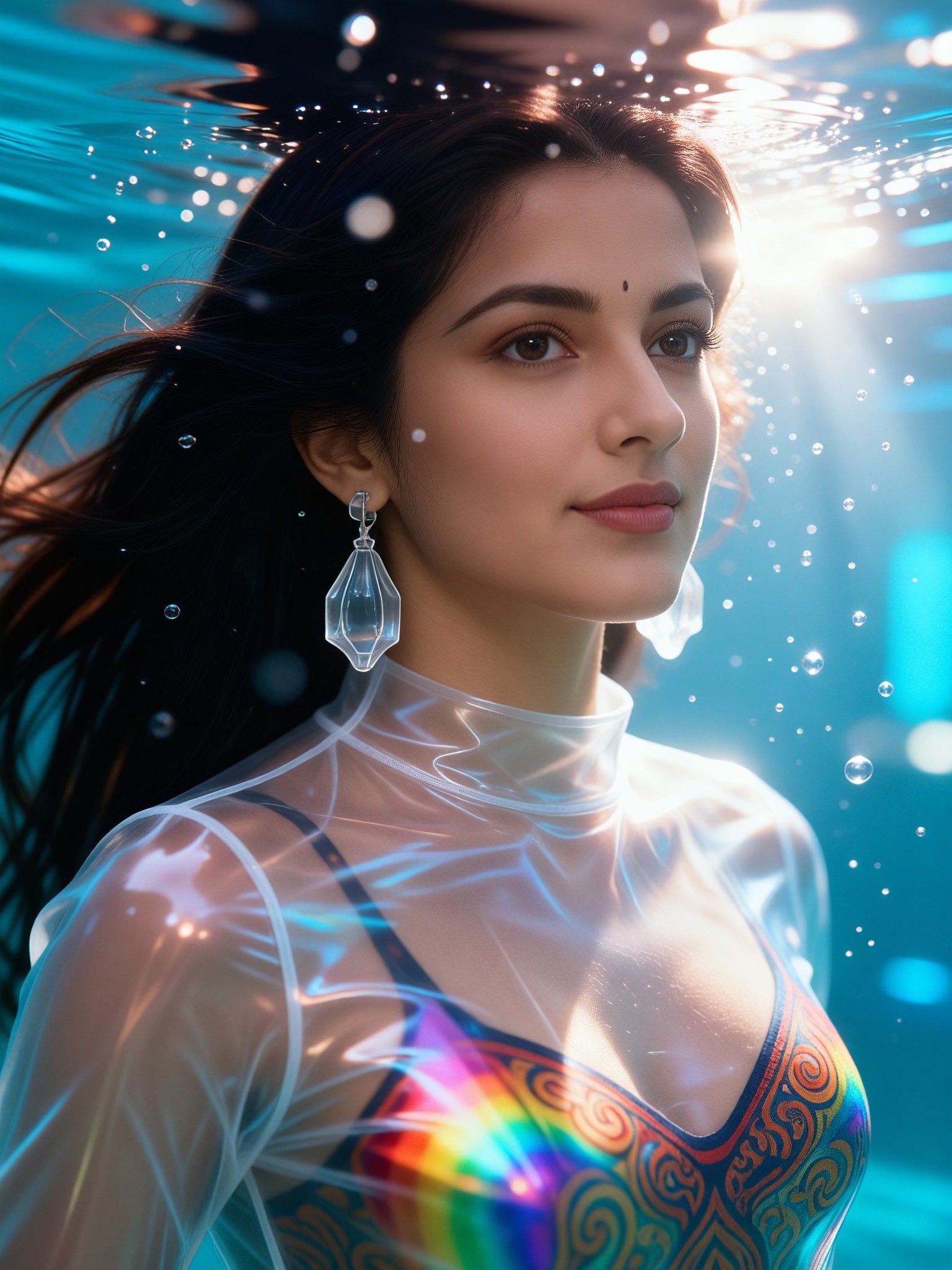 Futuristic Mermaid Glow image
