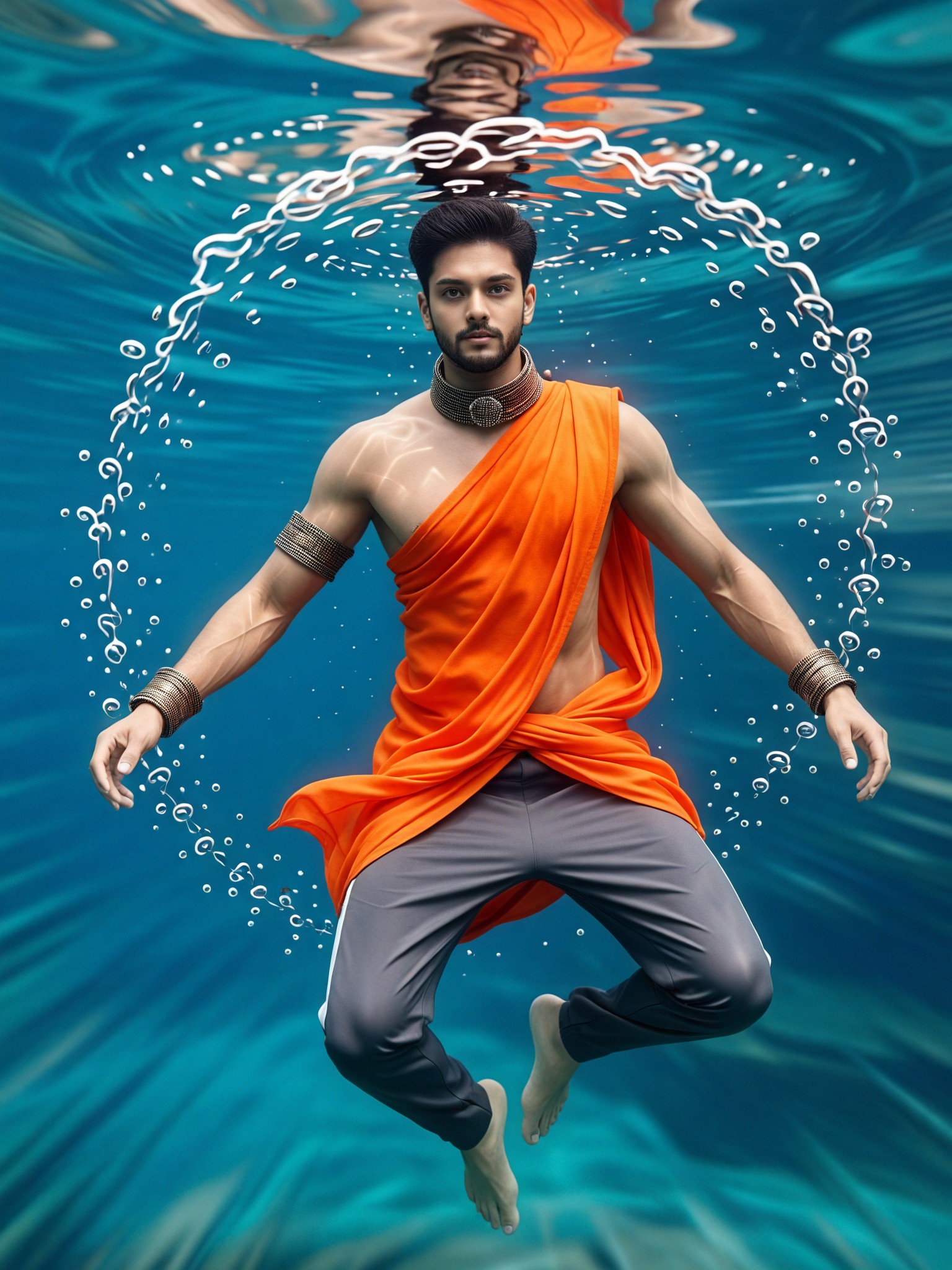 Radiant Orange Vortex image