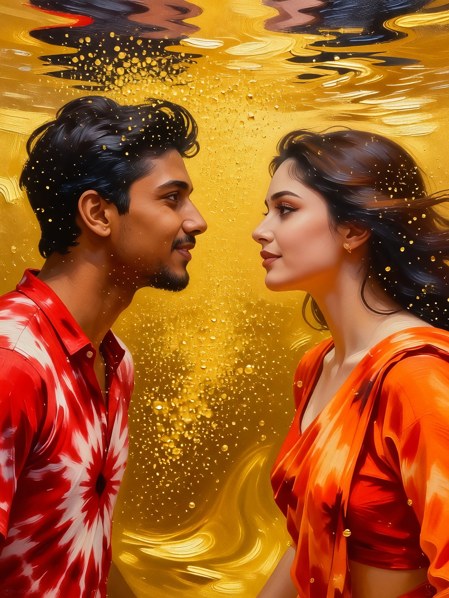 Liquid Gold Bandhani image