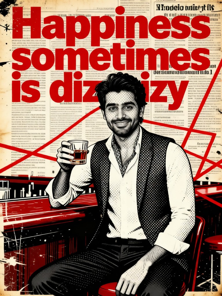 Retro Newspaper - Bar Man image