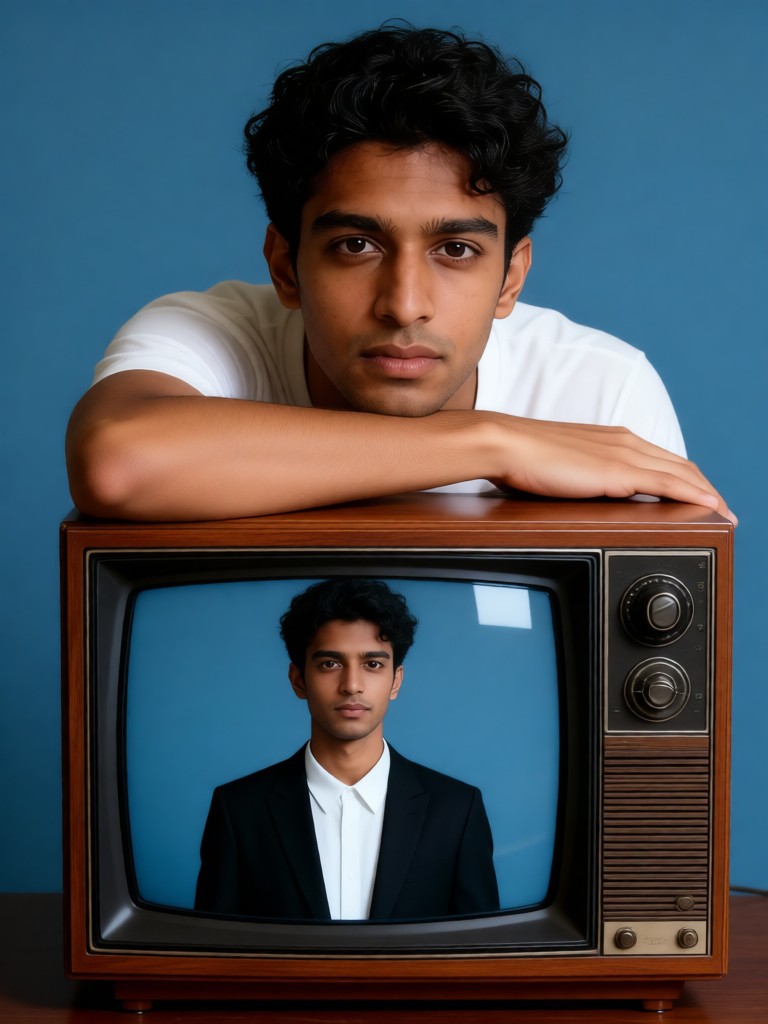 Taking a photo with the TV-Man4 image