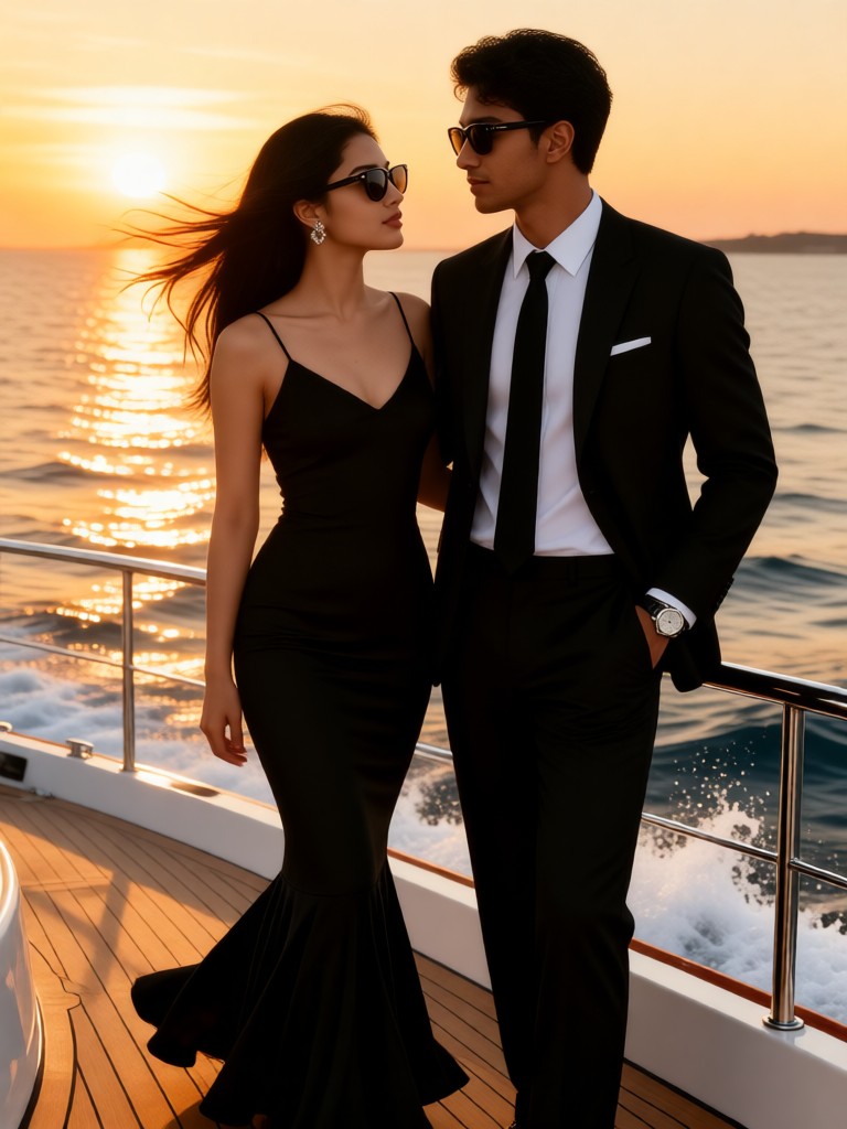 Yacht leaping - couple 1 image