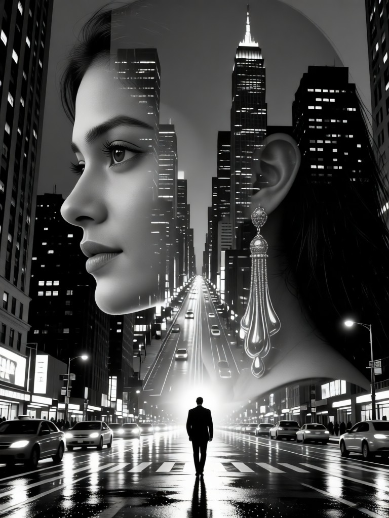 Walk towards her image