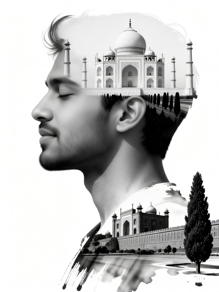 Surrealing portrait photography image