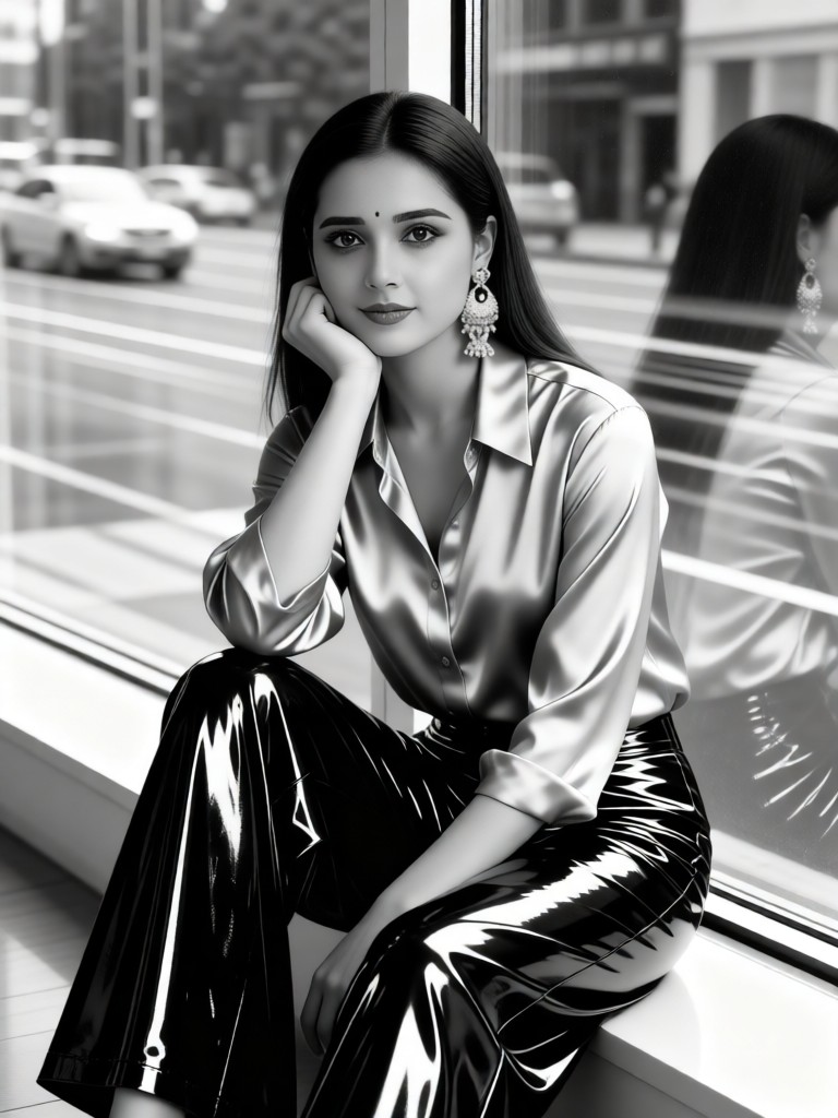 Her Window Reflection image