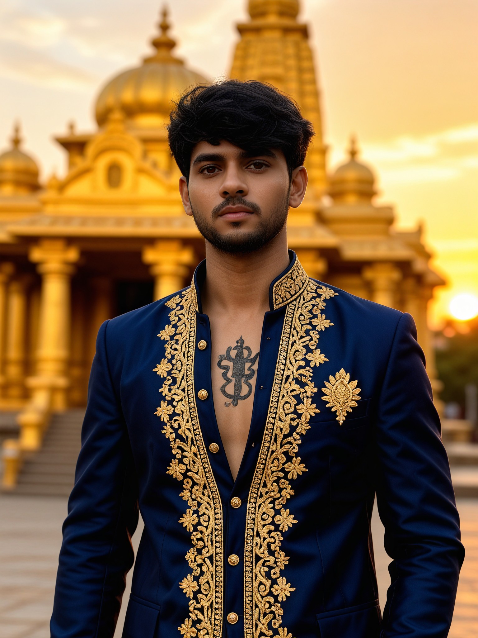 Royal Blue Neck Trishul image