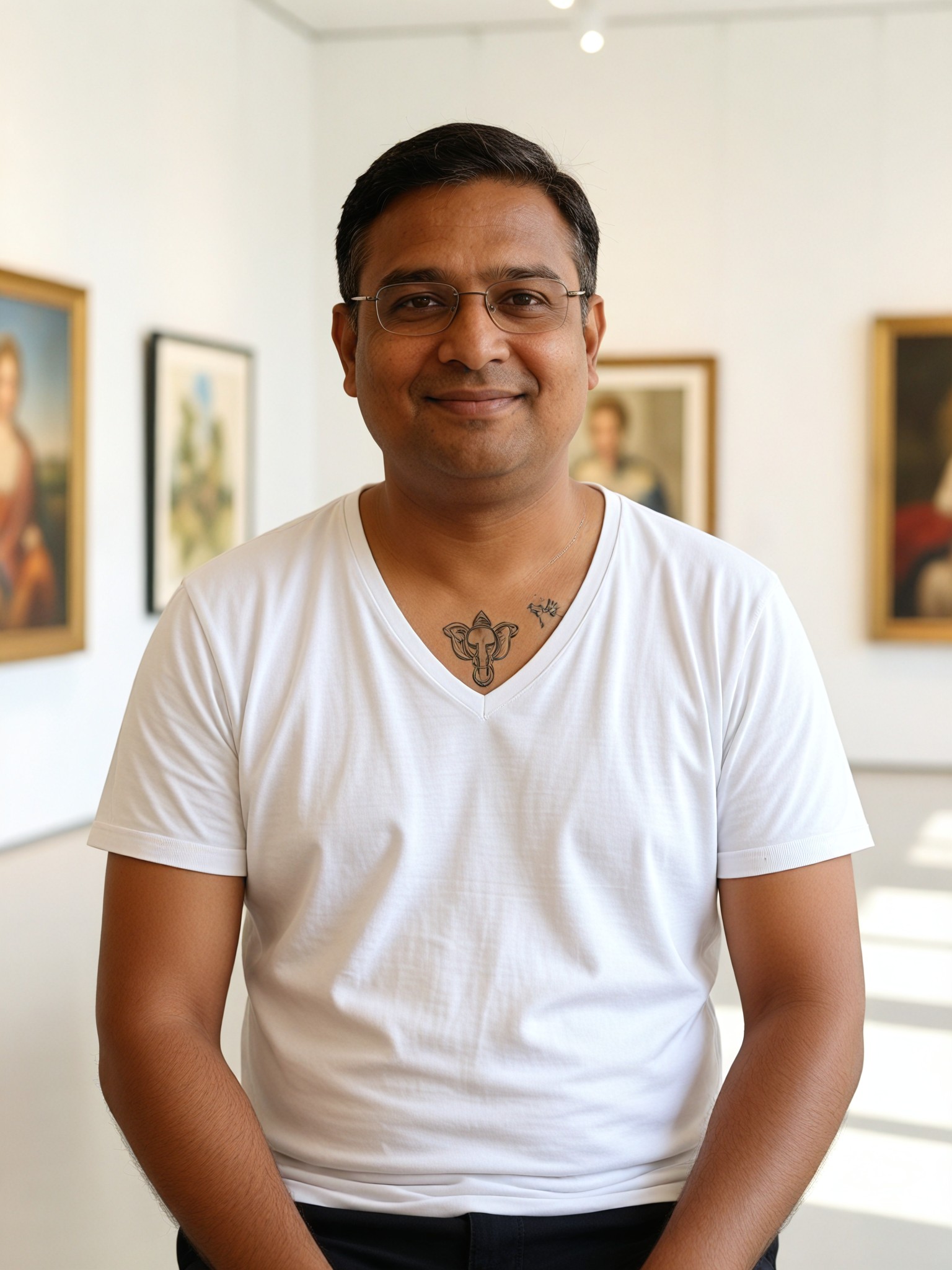 Daily V-neck Ganesha image