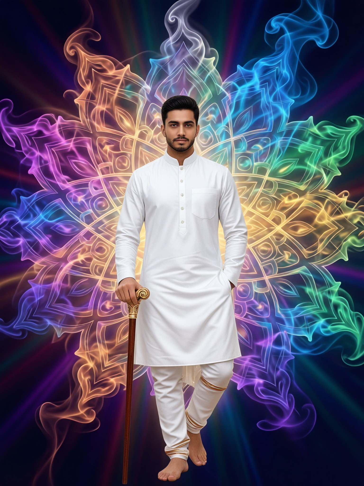 Mandala Smoke Art image