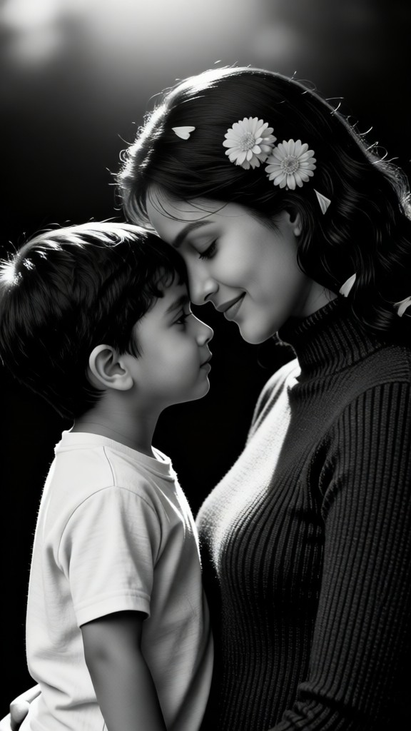 Parent & Child  Photo – Forehead Touch Style image