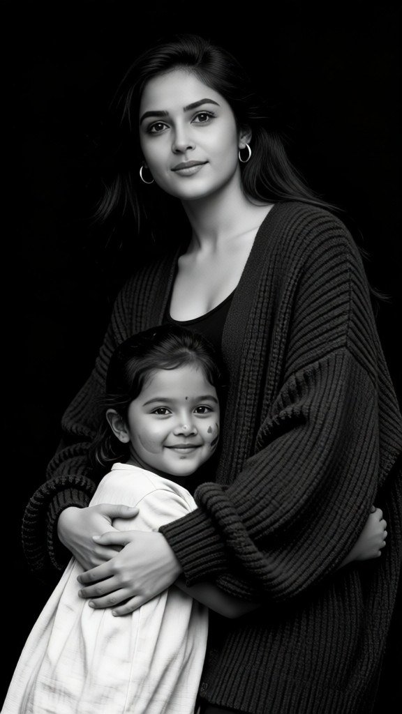 Parent & Child Photo – Back Hug Style image