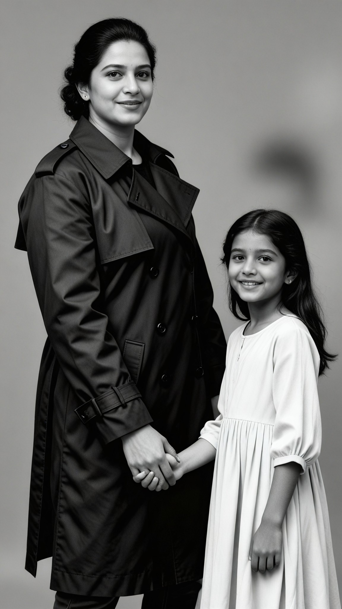 parent Daughter Holding Hands image