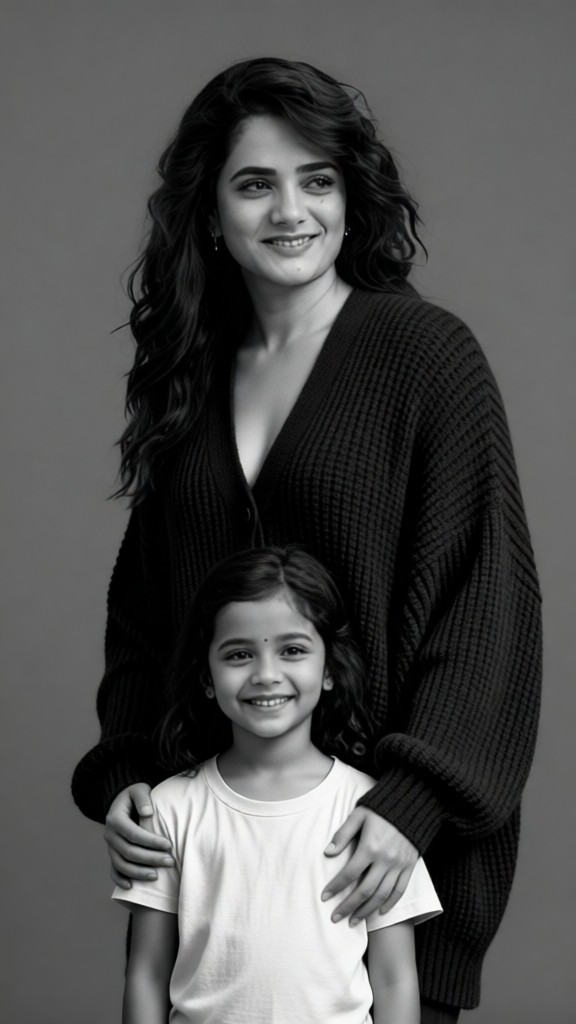 Parent & Child Photo – Back Hug Style image
