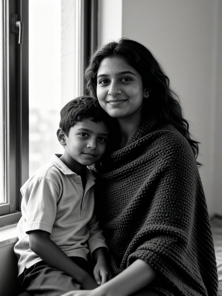 Parent & Child Photo – Window Moment Style image