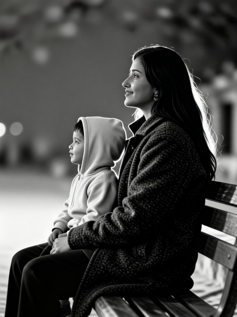 Parent & Child Photo – Quiet Time Style image