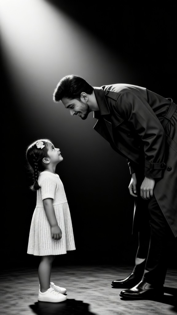 parent & Daughter Forehead Smile Interaction image